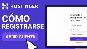 Cómo REGISTRARSE en HOSTINGER para CREAR tu WEB | Cómo ABRIR una cuenta en HOSTINGER con DESCUENTO