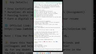 Selenium 101 – Free Certification for Beginners in Automation Testing | LambdaTest #testing #free