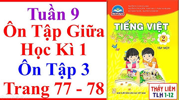 Tiếng Việt Lớp 2 Ôn Tập Giữa Học Kì 1 Tuần 9 | Ôn tập 3 | Trang 75 - 78 | Chân Trời Sáng Tạo