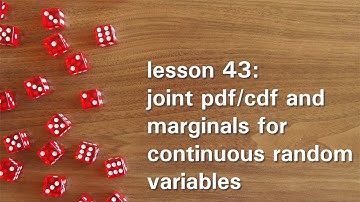 PB43: Joint PDF/CDF and Marginals for Continuous Random Variables