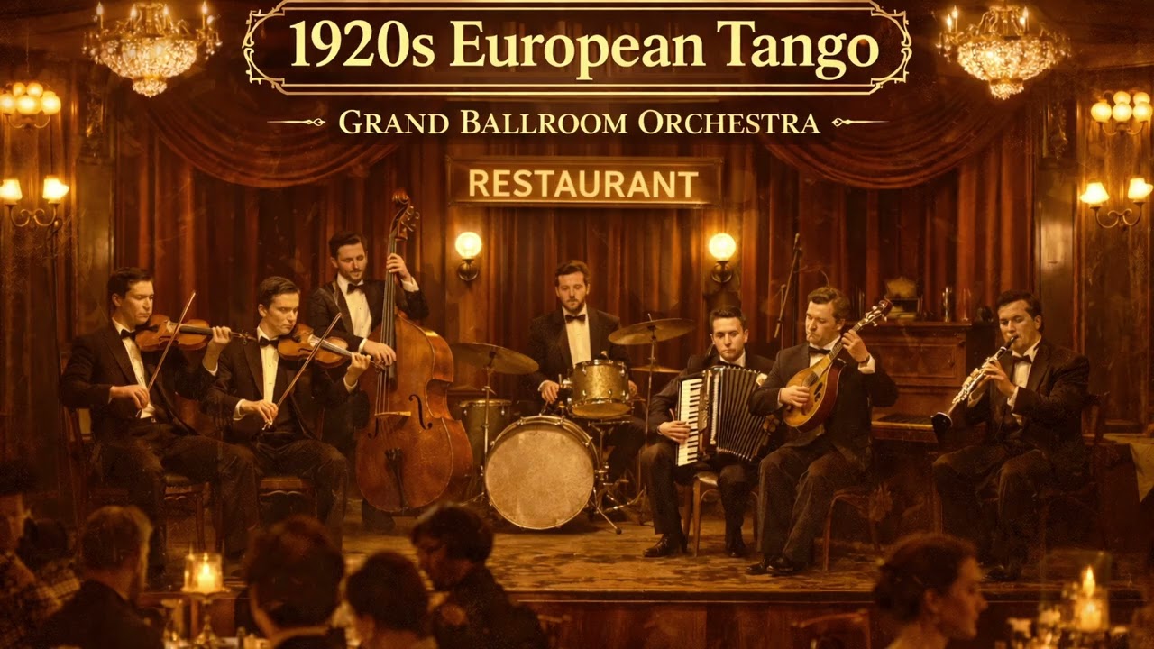 European Tango 1920s  – Grand Ballroom Orchestra | Vintage Dance Night (1 Hour)