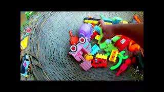 Tractor, Fire Truck, Police car, Construction, Dump Trucks, Jcb, Excavator, Cartoon Toys Videos 759