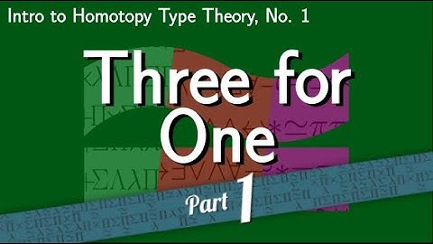 Three for One: Programming Interpretation [Intro to HoTT, No. 1, Part 1]