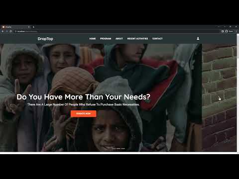 Charity foundation website  Using PHP.