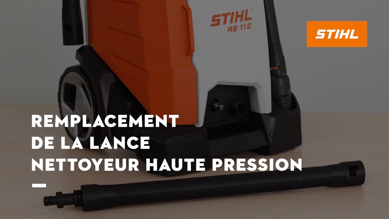Comment remplacer la lance d'un nettoyeur haute-pression à batterie STIHL