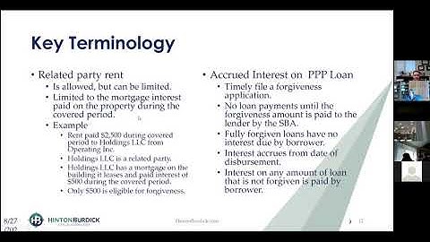 Webinar - Navigating Payroll Protection Program (PPP) Loan Forgiveness