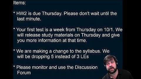 CSCI 1100 Turner Lecture07 Part1 Housekeeping