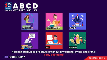 Learn how to build an App in a day | Zerocode app in a day Bootcamp | ZeroCode 1App1Day Live Session