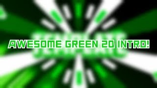 [AE] Cool green 2d intro template.