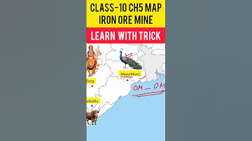 Class 10 Geography Map of Chapter 5 Iron ore Mines #class10map #shorts
