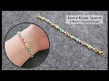 Boncuktan ince bileklik yapımı. Very easy bracelet making for beginners. Beads jewelry tutorial.