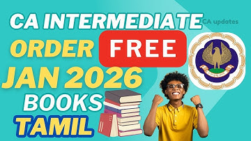 CA Inter Free Books for Jan 2026 Exam – Order Now! Step by step CA study material Guide in tamil 📚🔥
