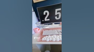 Amazon finds! ☁️THE CLOUD KEYBOARD REST + MOUSE REST☁️ #amazon #homeoffice #logitechdupe #deskmat