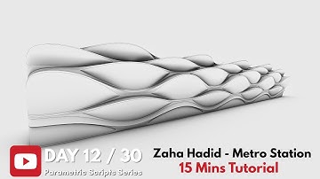 Day 12 of 30 Scripts Series — Zaha Hadid Riyadh Metro Station | Organic SubD Modeling