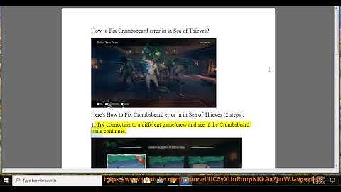 Fix Crumbsbeard error in in Sea of Thieves