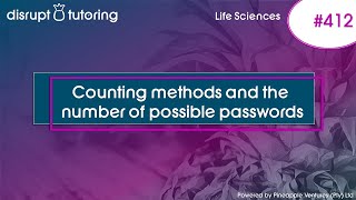#412 Counting methods and the number of possible passwords