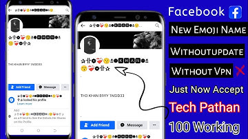 New Emoji Name Script | How to create emoji name Facebook Account | Tech Pathan #youtube #video