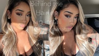 Behind The Hairline Wig Install | Brown Blode Highlight Wig Ft.@Asteriahair