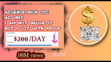 how to create Adsense high CPC ad unit I do not believe it but I got with proof