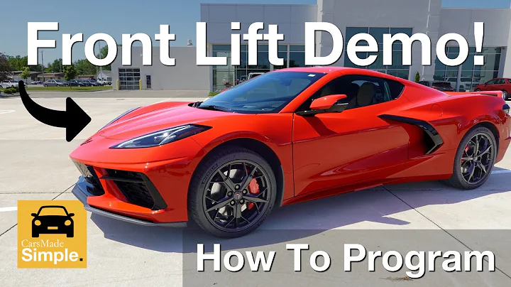 How To: Use/Program Front Lift in C8 Corvette