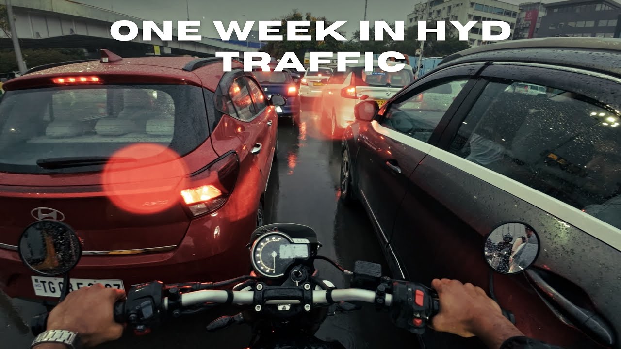 Surviving one week in Hyderabad traffic | daily observation #triumph #dji 