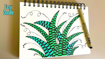 Super Simple Relaxing Zentangle Drawing Guide || Step by Step Tutorial 🖊️✨
