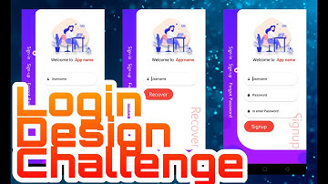 Kodular UI UX Design Challenge #6 Beautiful Login Screen
