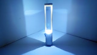 How To Make a Table Lamp With Plastic Pipe &amp; LED।Table Lamp DIY।  Mad Tools