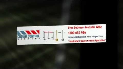 Retractable Barriers - Crowd Control Systems