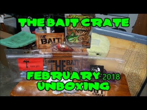kayak flight THE BAIT CRATE February 2018!!! Unboxing!!!