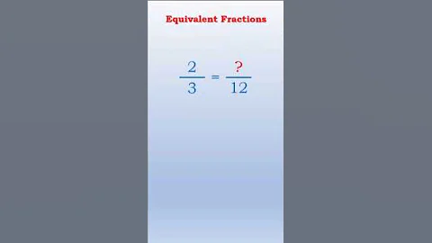 What is the missing number that makes the two fractions equivalent? | Math MindSet