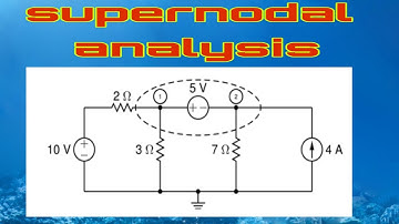 Super nodal analysis problems Telugu || supernode || network theory