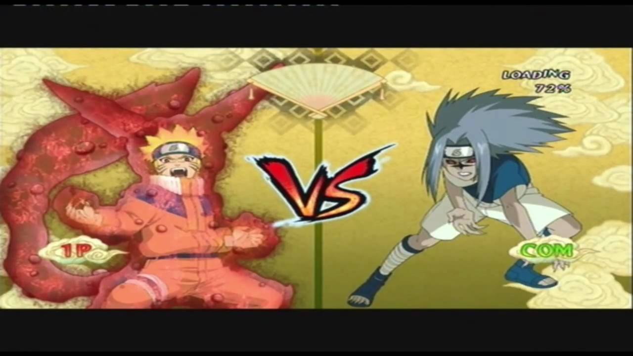 Naruto Ultimate Ninja Storm: Naruto 1 Tail Vs Sasuke Curse Seal