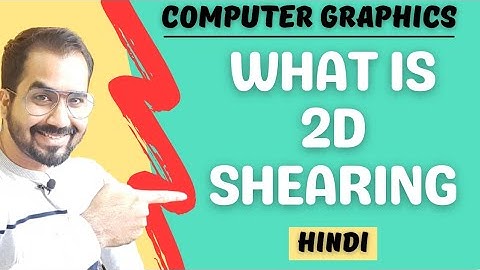 What is 2D Shearing Explained in Hindi l Computer Graphics