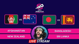 Afghanistan vs New Zealand and Bangladesh vs Sri Lanka - T20 World Cup LIVE