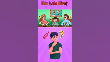 Who is the Alien?  #tamilriddles #braingamesintamil #braintest #brainchallenge #riddles #braingames