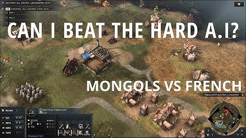 Age of Empires 4 AI is SUPER Smart | Mongols VS French (Hard AI)