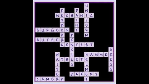 level four: Jobs and Work crossword solution