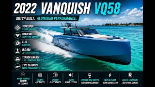 2022 Vanquish VQ58 Aluminum Yacht For Sale | Seakeeper, Starlink, FLIR, Tender Garage
