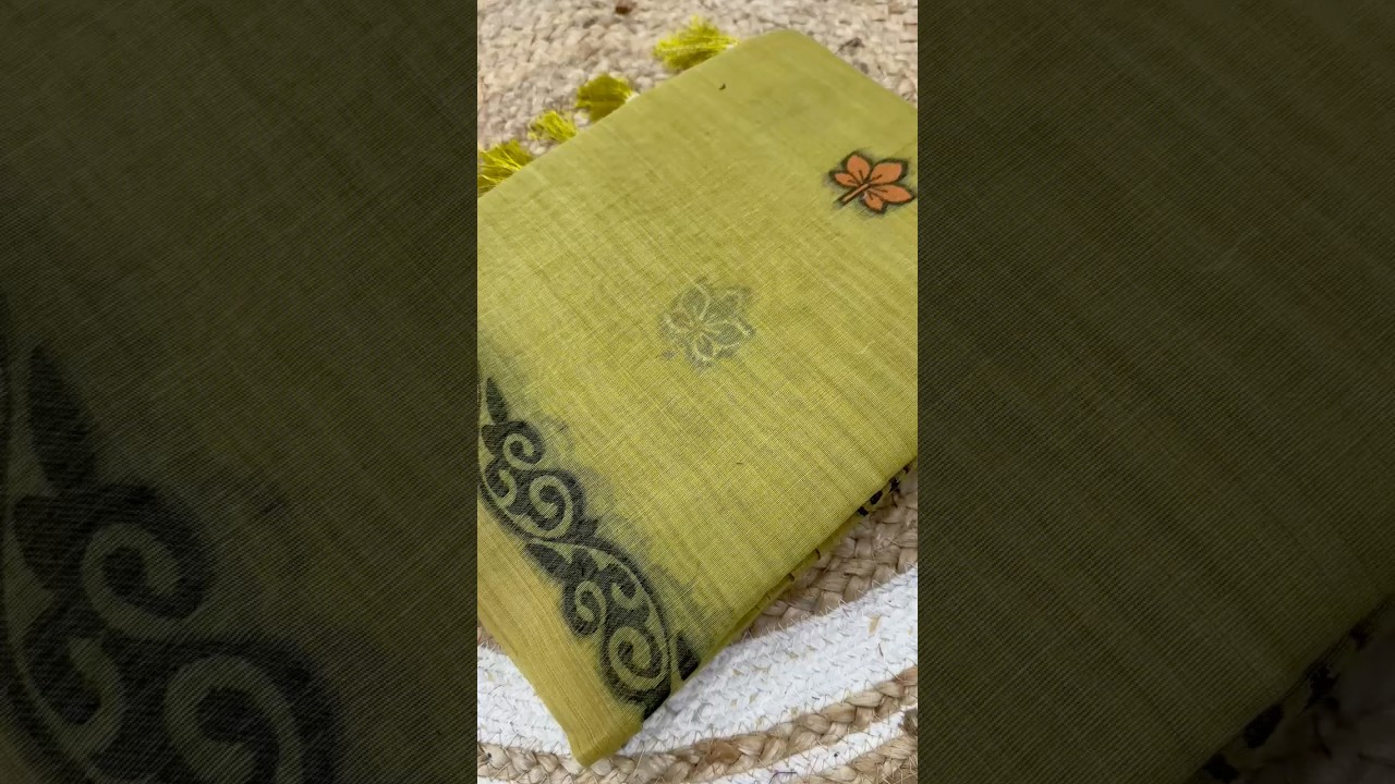 Soft Pure Muga Cotton Rich Pallu Saree