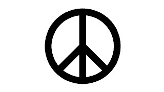 Simple Python Turtle Graphic and Code: Peace Symbol