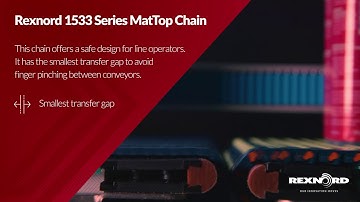 Rexnord 1533 Series MatTop Chain with a Safe Design
