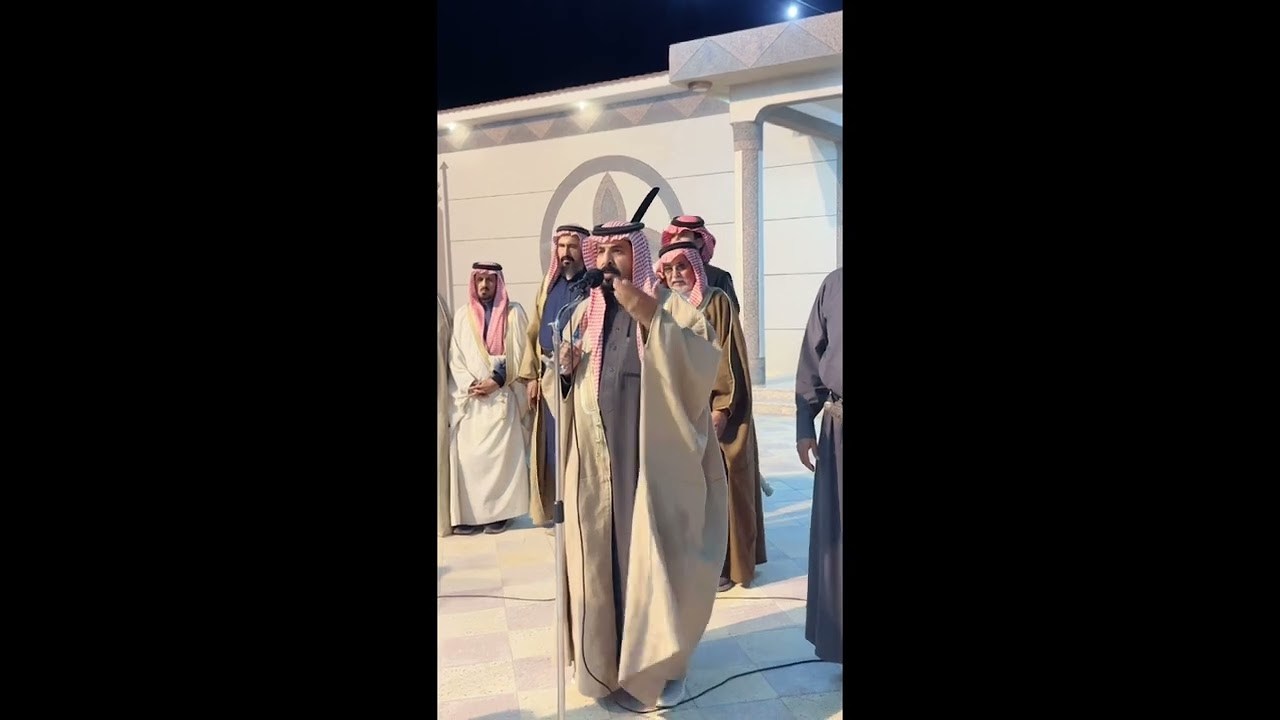 وفد من قبايل رجال الحجر الشيوخ واعيان في ضيافه شهران العريضه