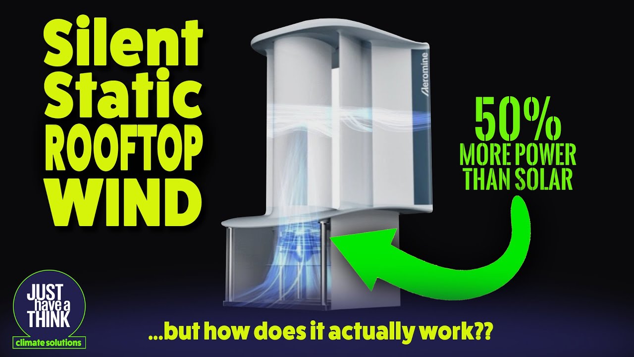 Aeromine Rooftop Wind. Static. Silent. 50 more power than Solar PV