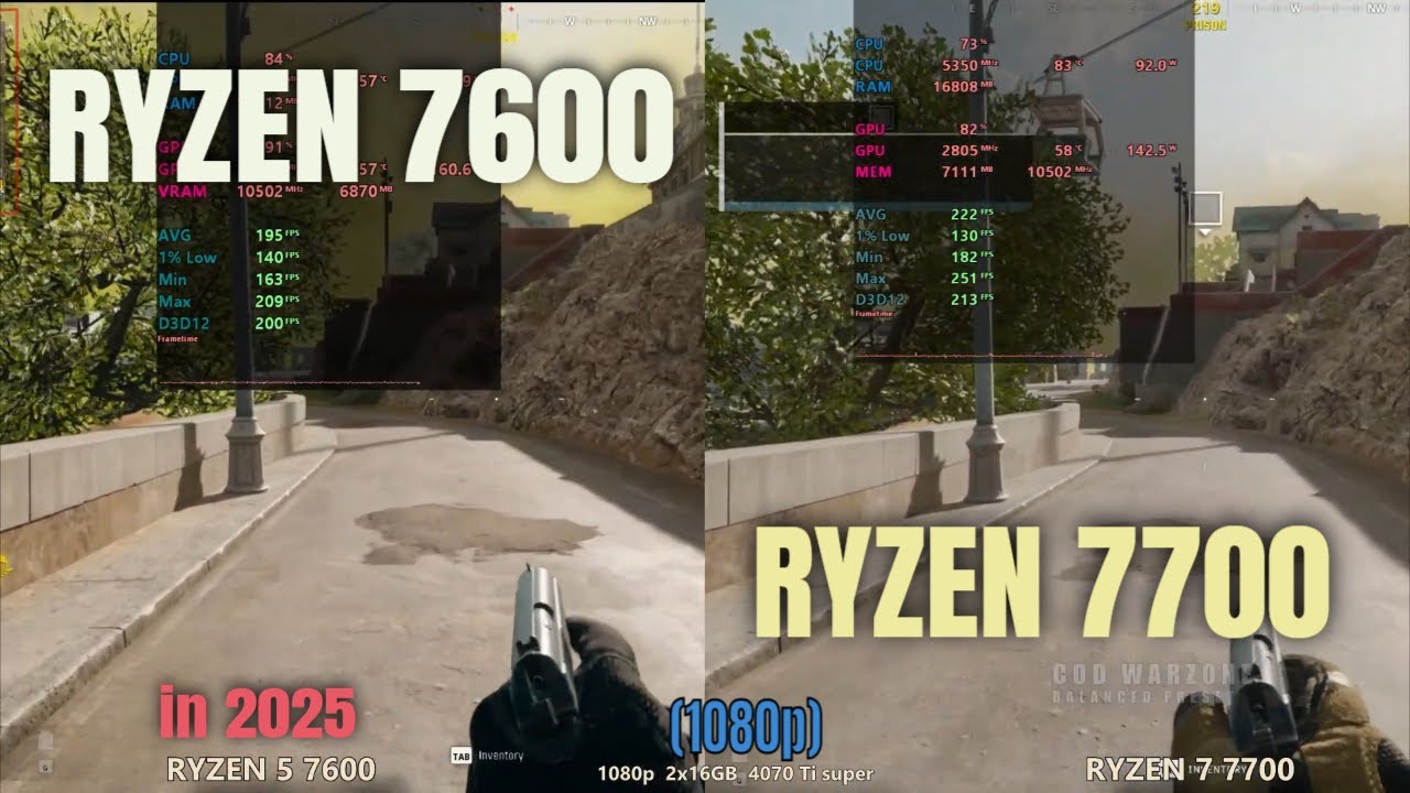 Ryzen 7 7700 vs Ryzen 5 7600 in 2025 - YouTube