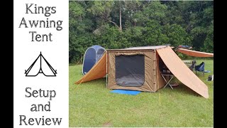 Adventure KINGS awning tent setup and review