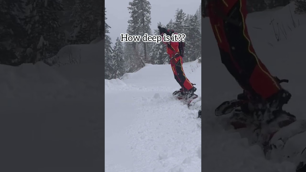 How deep is the snow…jump in?? 