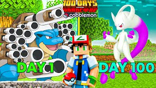 I Survived 100 Days with Mega Pokemons in Cobblemon