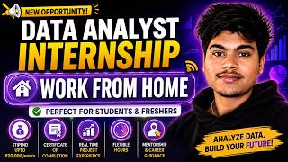 🔥 Work From Home Data Analyst Internship 2026 | Any Graduate | Stipend ₹20,000/Month | Apply Now