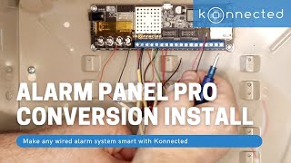 Konnected Alarm Panel Pro alarm system conversion kit installation demo with SmartThings